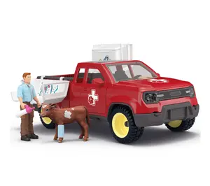 Schleich Farm W orld Veterinari an 29 piece Pic k Up At The Far