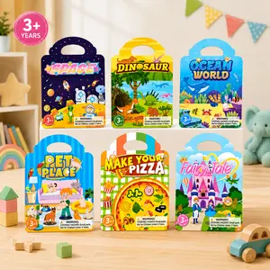 6-Pack Busy Book/Quiet book for Ages 3+ Fine Motor Skills Learning Through Play, Deals For You summerwins Graduation Gift Summer Activity Outdoor Fun, Mid Year Sale Quiet Book Educational Toy Preschool Problem Solving Boys Girls