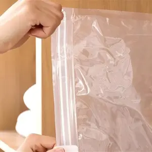 stowo-2pcs Includes (Size L And Inflation Pump) Can Accommodate 5 Hooks Super Large Hanging Vacuum Compression Storage Bag | Thick Sorting Bag, Extended Design, No Need for Power, Clothing Protection And Space Saving