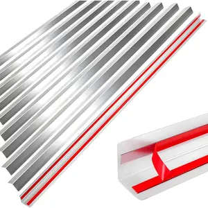 Stainless Steel Corner Guard,2" x 2" x 48", Metal Wall Corner Protector, 10 Pack for Wall Protection and Decoration, 20 Ga/ 1MM Thickness T304 Stainless Steel Corner Guards with 90- Angle