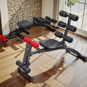 Abdominal Machine, Multifunctional Adjustable Abdominal Trainer and Exercise Equipment, Home Gym Fitness Abdominal Bench, Abdominal Training Sit-up Machine and Full Body Exercise Chair