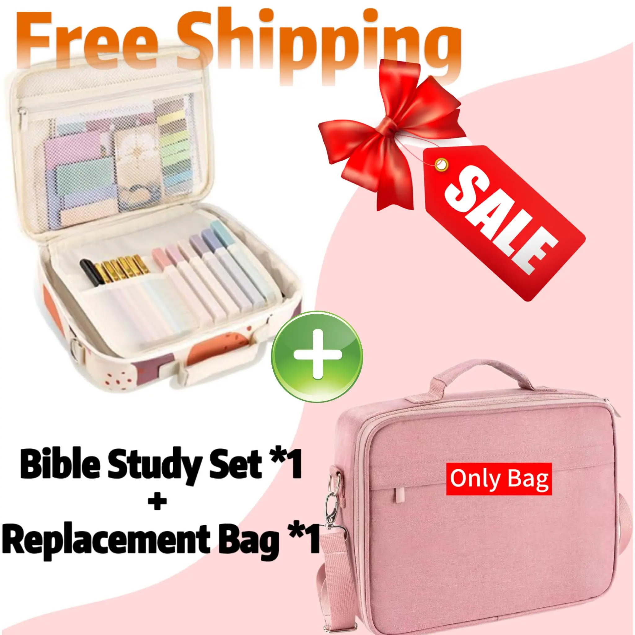 Study Kit*1 & Pink Bag Only*1