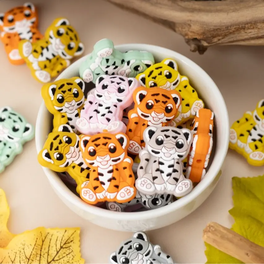 Tiger Silicone Focal Beads