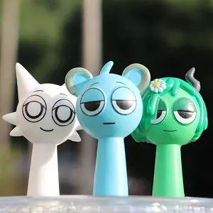 Sprunki 24pcs Action Figures Set Rhythm Box Cute Cartoon Figurine Unique Character Model PVC for Indoor Outdoor Use Game Theme Valentine's Day Christmas Halloween Easter Thanksgiving Birthday Party Decor Collectible Gift