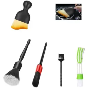 Car Interior Detailing Brush Set – Soft Bristle Dusters for Dashboard, Vents & Crevices, Auto Cleaning Tool for Cars, Trucks & SUVs