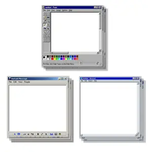3 Retro Computer Drawing Boards and Notebooks, Unique Creative Sticky Notes 3x3 Inches 50 Sheets, Fun Office Notebook for Students and Teachers
