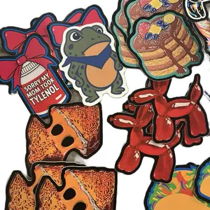 5 vinyl hand drawn stickers!