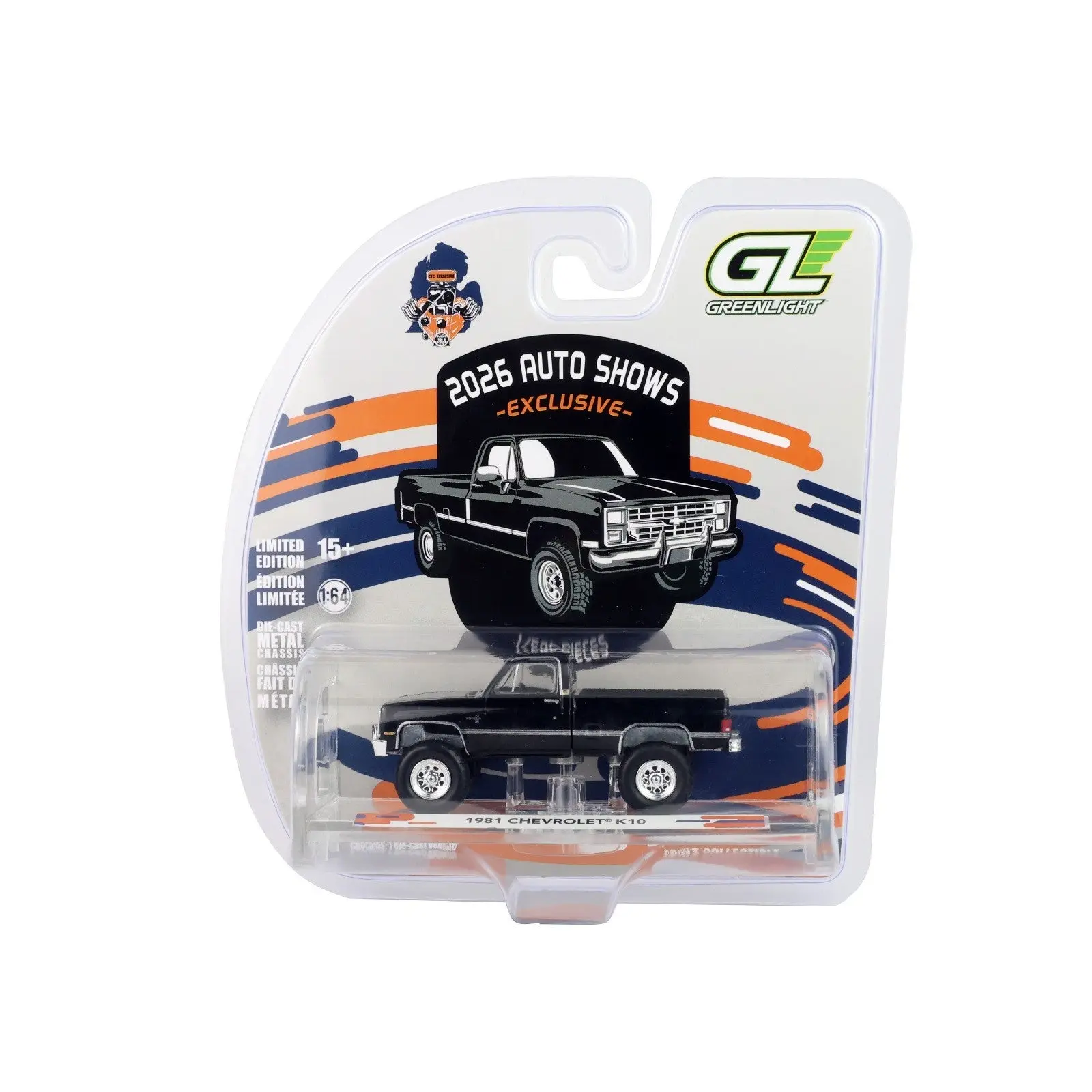 Greenlight CTC Exclusive Black 1981 Chevrolet K10 Diecast Model Car