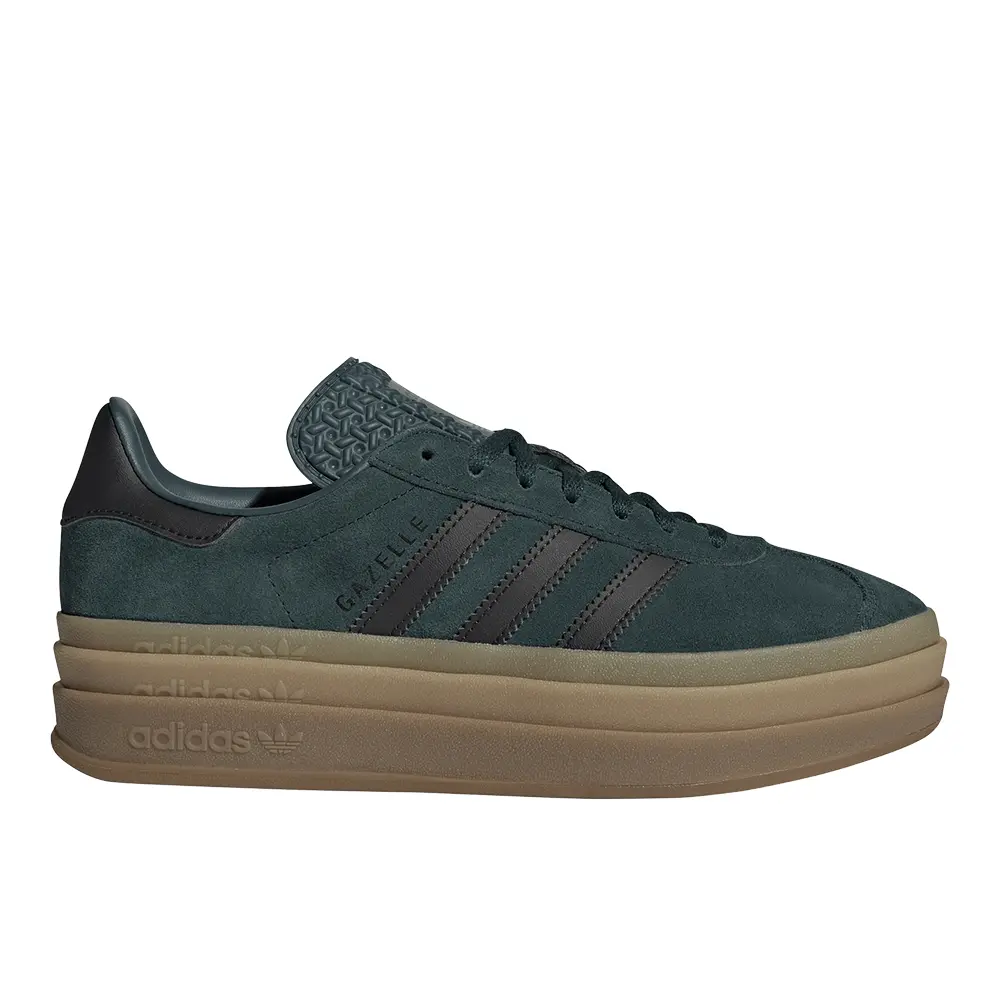 adidas Womens Gazelle Bold Sneakers Shoes Casual - Green
