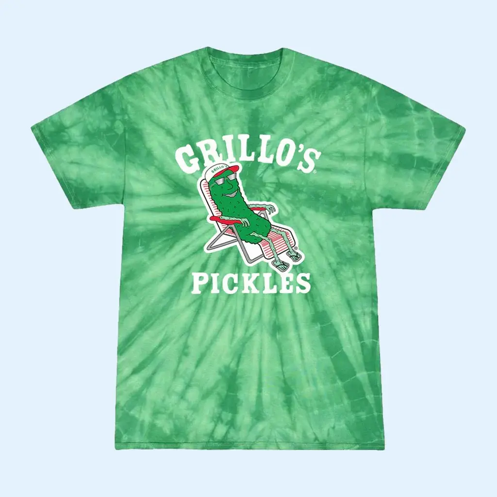 Grillo's Pickles Merch HG 2026 Green Sam Sam Tie Dye T-Shirt Grillo's Pickles Shirt BFF Gifts - T-Shirt