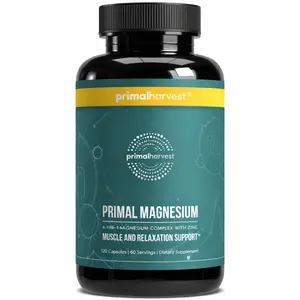 Magnesium Supplement Complex 310mg with Magnesium Glycinate, Citrate, Malate, and Zinc 120 Capsules