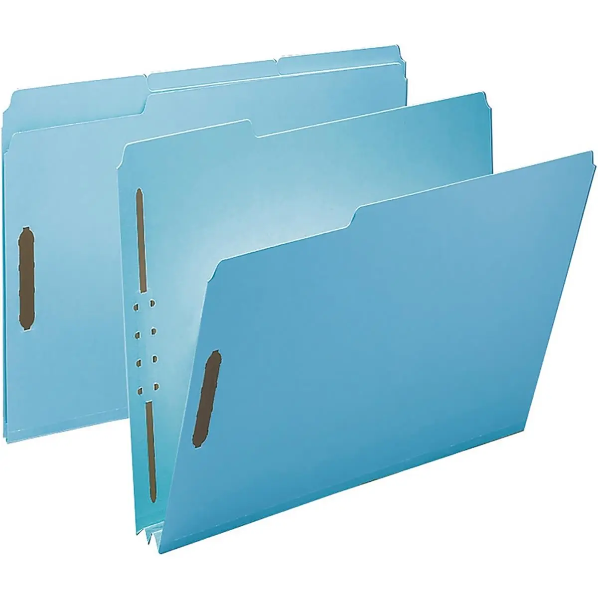 212 MAIN Filing Folders - 100% Recycled Pressboard Fastener, Letter Size, Blue, 250-Sheet Capacity