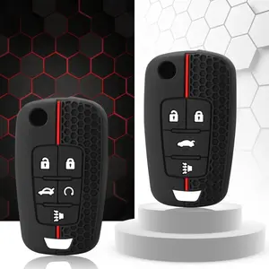 Silicone Car Key Cases Protector Cover For Chevrolet Cruze Impala Camaro Garna Equinox Volt Yakista AVEO Impala GMC Terrain, Car Key Holder
