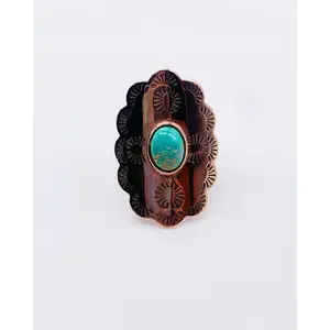 ROSE GOLD TURQUOISE RING