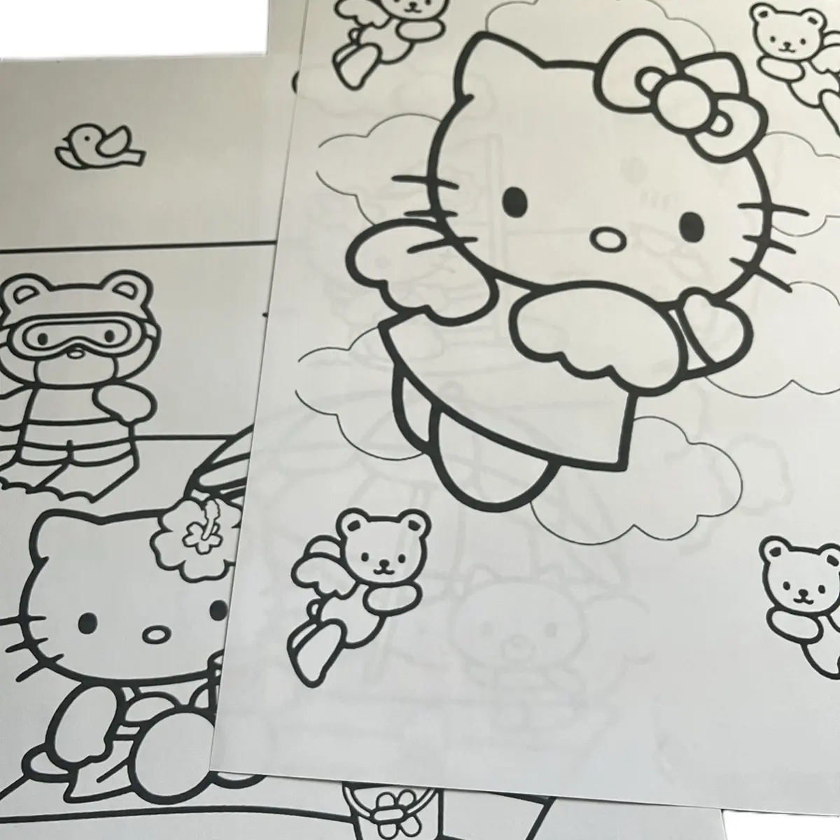 10 Adorable Kitty Character Coloring Sheets