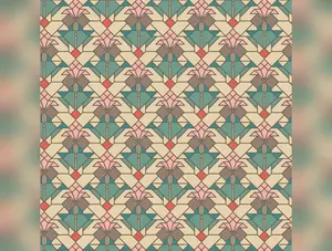Frank Lloyd Wright Collection by Cloud9 | Coonley Tulip - Desert (227763) | 100% Organic Cotton