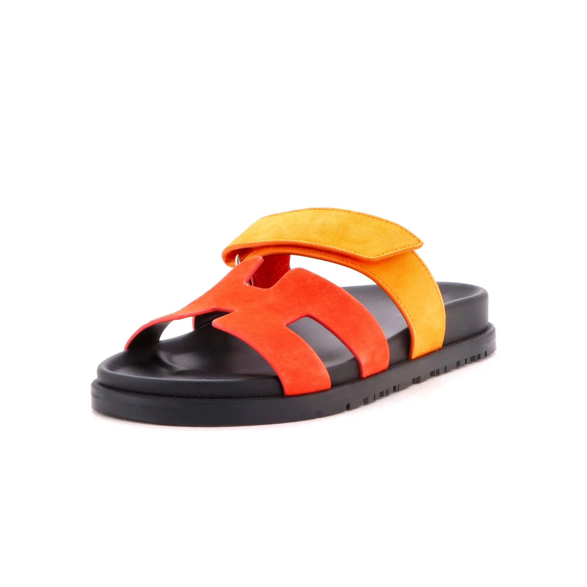 Pre-owned Hermes Women's Chypre Sandals Suede by Rebag