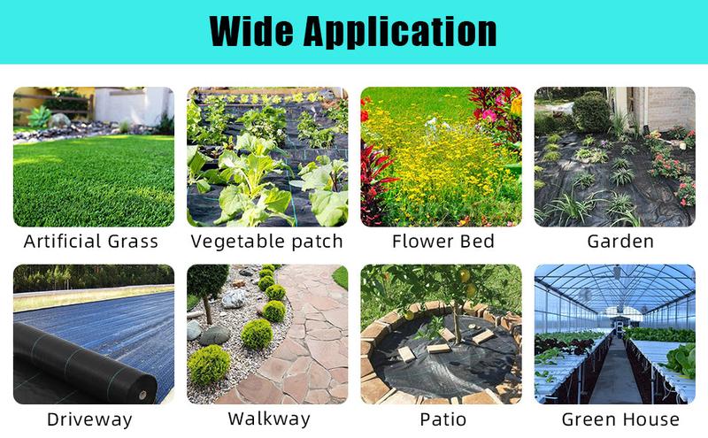GARVEE 3.24oz 3ft x 300ft Weed Barrier Gardening & Landscape Mat