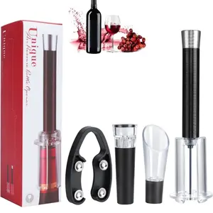 Way Finder - Opening Set, Air Pressure Pump Wine Bottle Opener Set, The Perfect Opener, Portable Bottle Opener Pump Needle Utensils Aluminium Water Bottles Kitchen