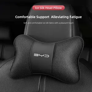 Car Headrest Neck Support Pillow Breathable Comfortable For BYD Atto SEAL Sealion 7 Seal U e5 Yuan Han Tang Song Qin Dolphin e7 e2 D1 e3 SHARK