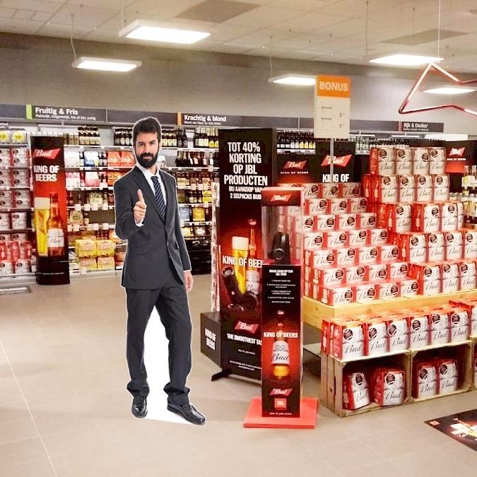 Customizable! Custom Photo Cardboard Cutout with Easel Stand，Perfect for Wedding & Birthday Party and Holiday ，Personalized High Resolution Stand Up Custom Cutout，Super Easy Assembly (1feet)