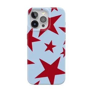 Casely iPhone 15 Pro Max Case | Stars Align | Blue & Red Stars | Compatible with MagSafe | Classic Ultra Thin Design