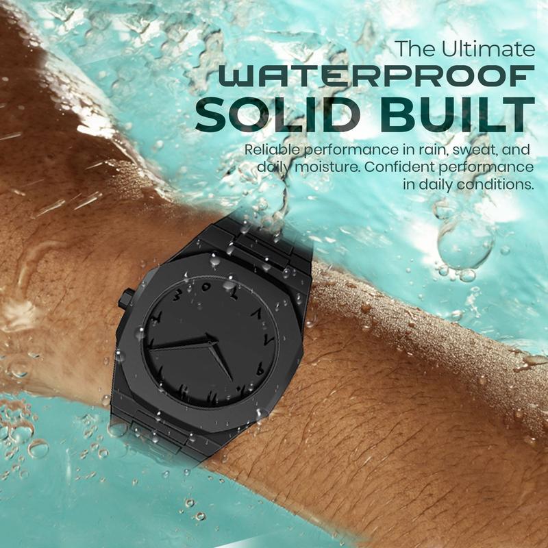 Aura Watch by NOIR – All-Black (Arabic / Roman Dial)