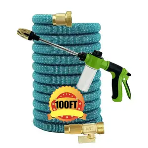 Garden Hose Flexible Car Wash Hose Water Gun Hose High Pressure Nozzle Garden Sprayer Gardening Watering Hose Irrigation Tools