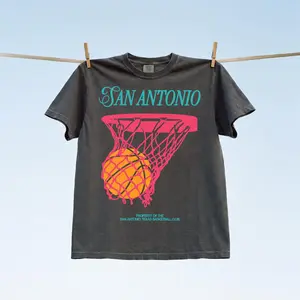 San Antonio Basketball Streetwear Graphic T-Shirt, Game Day Fiesta Tee