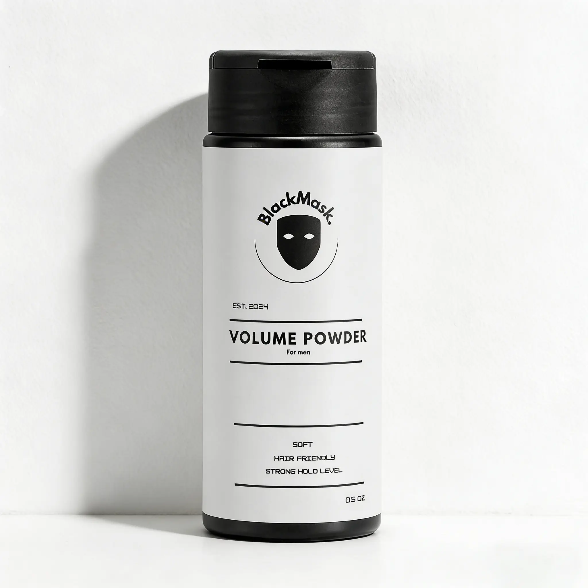 Men's Matte Black Hair Styling Powder - Lightweight Strong Hold Haircare Product, Instant Texture Boost, Volume Enhancement, Gentle Cleansing 1pcs