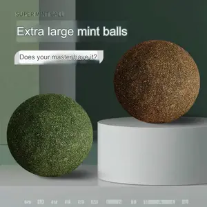 New Peppermint Balls Rotating Catnip Toys for Kitten Snacks and Amusements