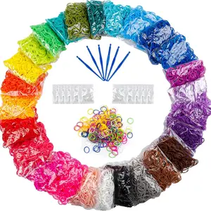 Loom Rubber Bands Refill Kit Premium Bracelet Making Kit for Kids Weaving DIY Crafting Toys Christmas Gift Children Toys bedazzling