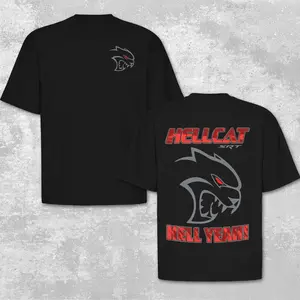 Dodge SRT Hellcat Graphic T Shirt, Hellcat Hell Yeah Tee, Mopar Muscle Car Shirt, Dodge Challenger Charger Hellcat Apparel, Supercharged V8 Performance Tee, Car Enthusiast Gift, American Muscle Streetwear