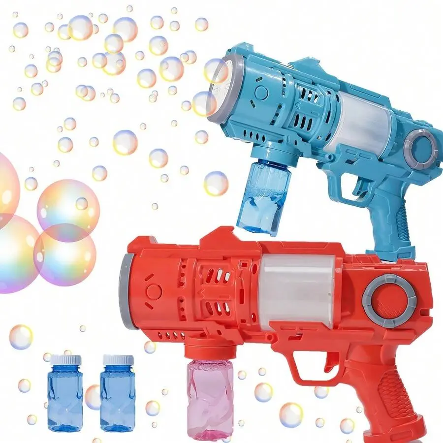 A 's Bubble Gun With Music Effects, Suitable For Outdoor Toys, Gifts, Weddings, Easter Parties (Excluding Batteries And Refilling Fluids)