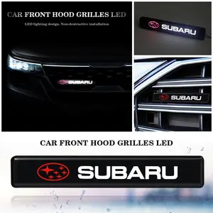 Subaru Waterproof LED Car Emblem Decoration, Front Grille Logo Light, Custom Exterior Accessories, Stylish Car Modification Parts