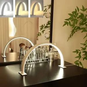 Half Moon Nail Lamp USB Powered LED Light, Perfect for Manicure & Pedicure Care, Ideal for Nail Technicians & Eyelash Extensions, LED Desk Lamp