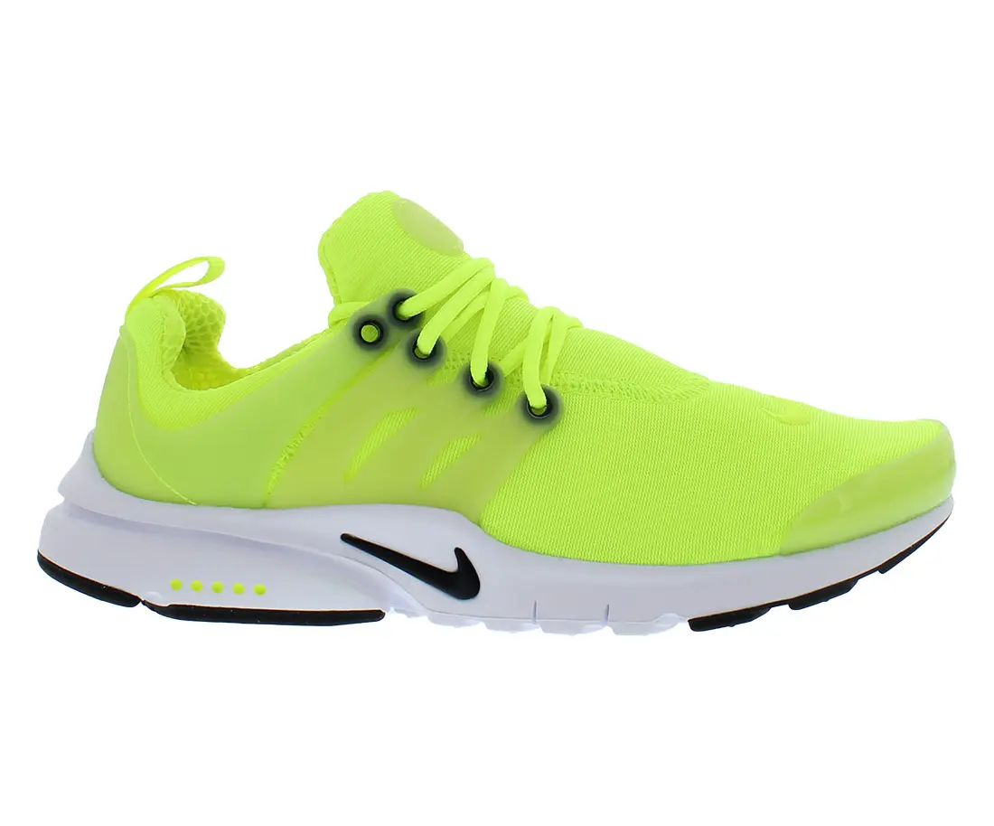 NIKE Presto GS Girls' Sports Sneakers - Lightweight Mesh Casual Breathable Footwear, Solid Black Cushioned Athletic Shoes for Everyday Wear, Athletic Trainers, Mesh Fabric, No, Slip On
