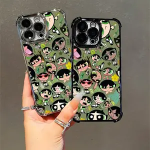 Retro P0werpuff Girls Phone Case,Giving gifts to friends and family,for iPhone 17 16 15 14 13 12 11 Pro Max X XS for Samsung S22–S26 Plus Ultra