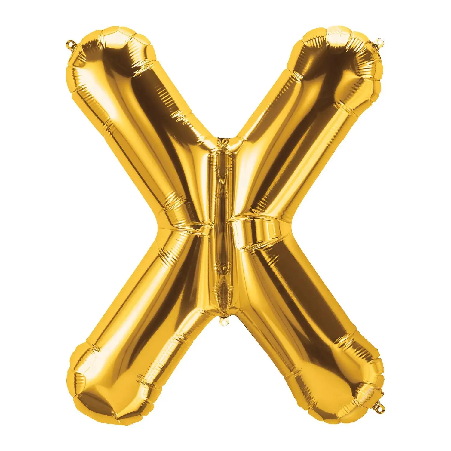 34 Inches X-Shaped Gold Alphabet Letter Shape Mylar Balloon, Festive Party Home Supplies for Balloon Decor, Anniversary Celebrations