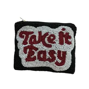 Beaded coin purse
