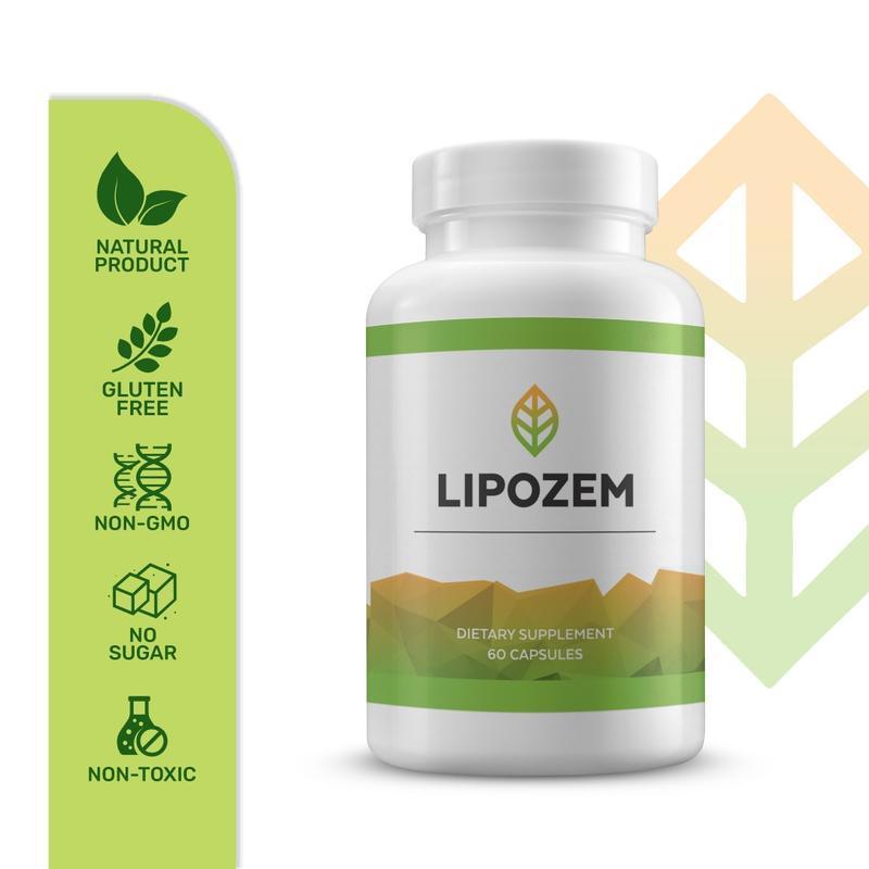 Lipozem - 100% Natural - 2 Caps/Day - Advanced BHB Formula - Healthcare Supplement