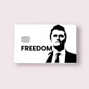Freedom Card White Credit Card Sticker Debit Skin Wallet Decal Cover Waterproof Vinyl Easy to Apply Art 2 Matte