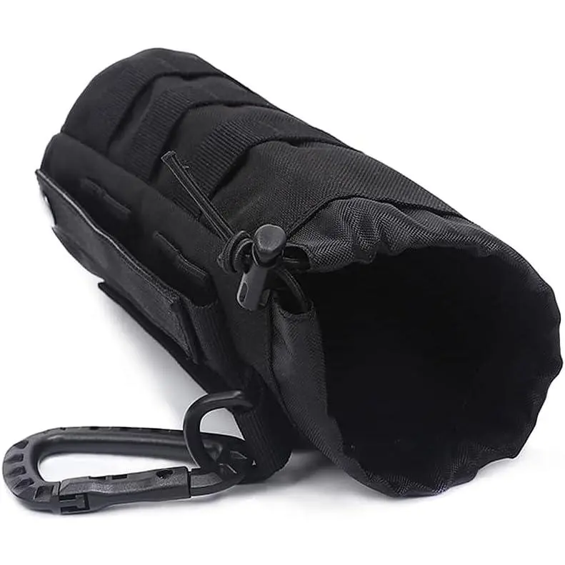Water Bottle Holder, Professional Tactical Water Bottle Pouch Bag, Military Hydration Carrier for Travel, Hiking, Cycling, Camping with D-Ring Hook.