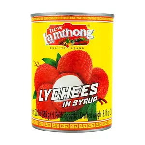 New Lam Thong Canned Lychees in Syrup 565g - Premium Thai Fruit for Desserts, Baking & Sweet Treats