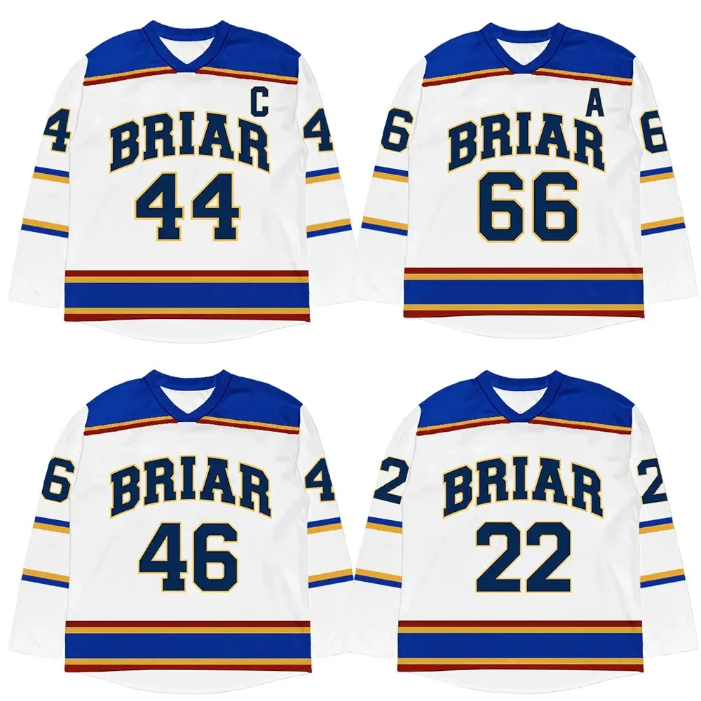 Off Campus Briar University Hockey Jersey, Graham 44 22 DI LAURENTIS 66 Tucker 46 Print Shirt, Cosplay Hockey Romance Shirt