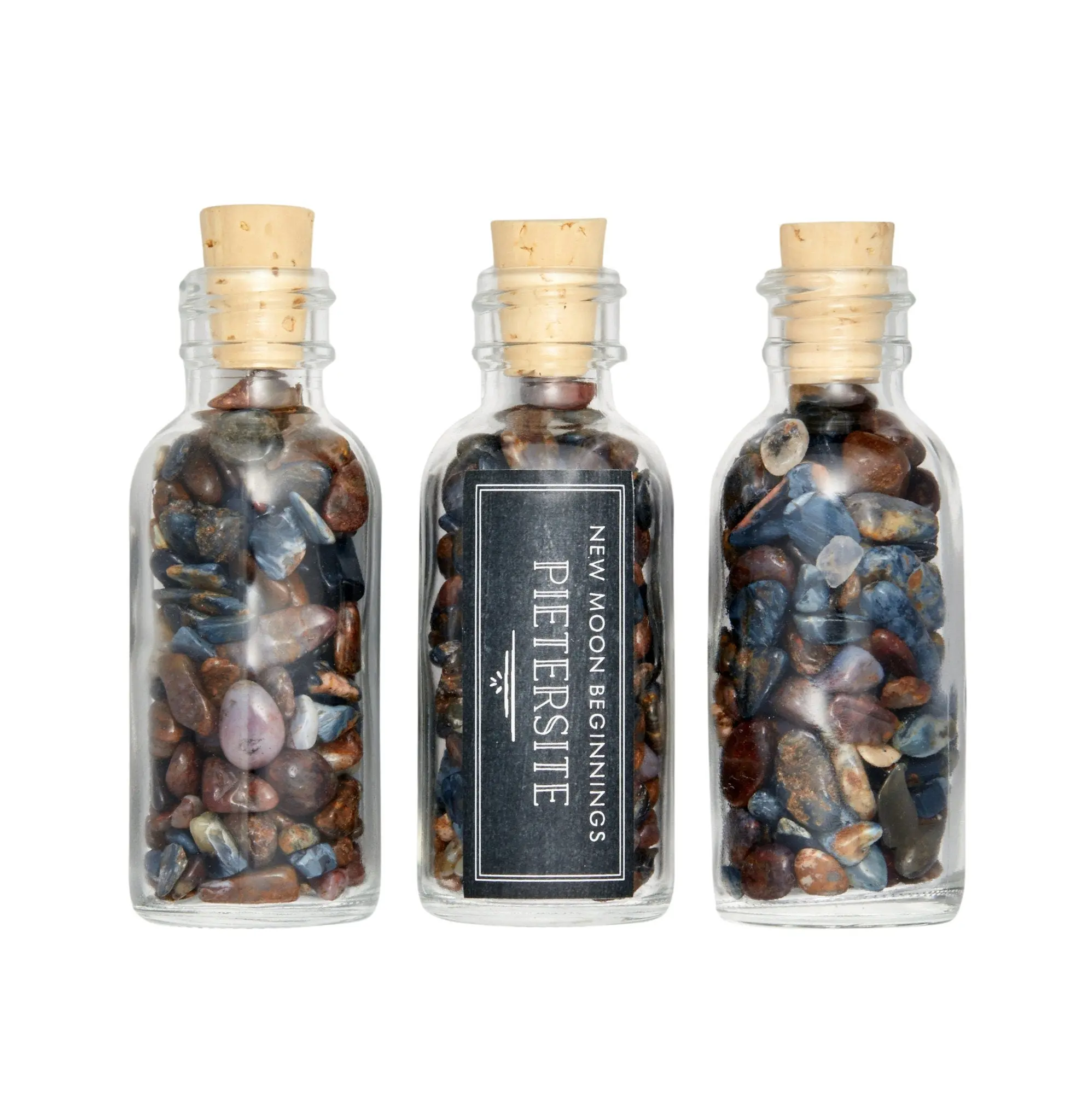 Pietersite Gem Bottle - Polished Chips of Pietersite Crystals