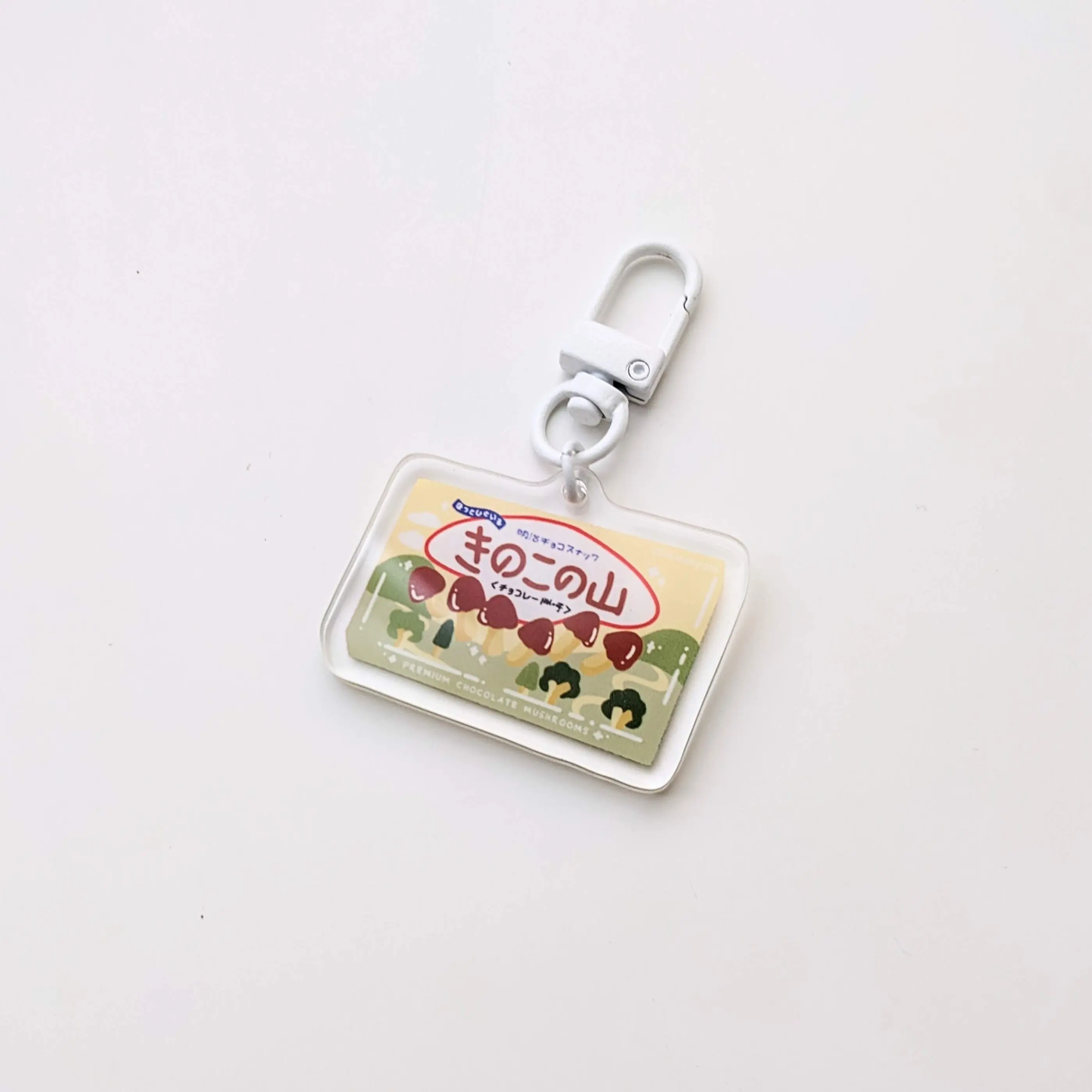Japanese Meiji Chocoroom Keychain - Kawaii Double Sided Acrylic Keychain