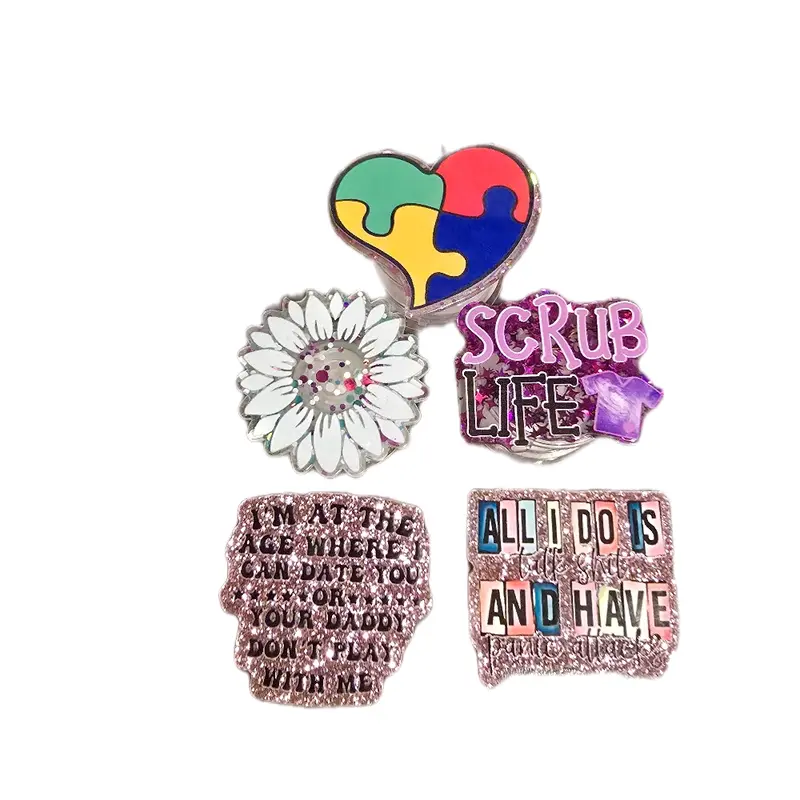 Pop Sockets with Acrylic Focal - Live Claims Only - Colorful Designs for Cellphone Use