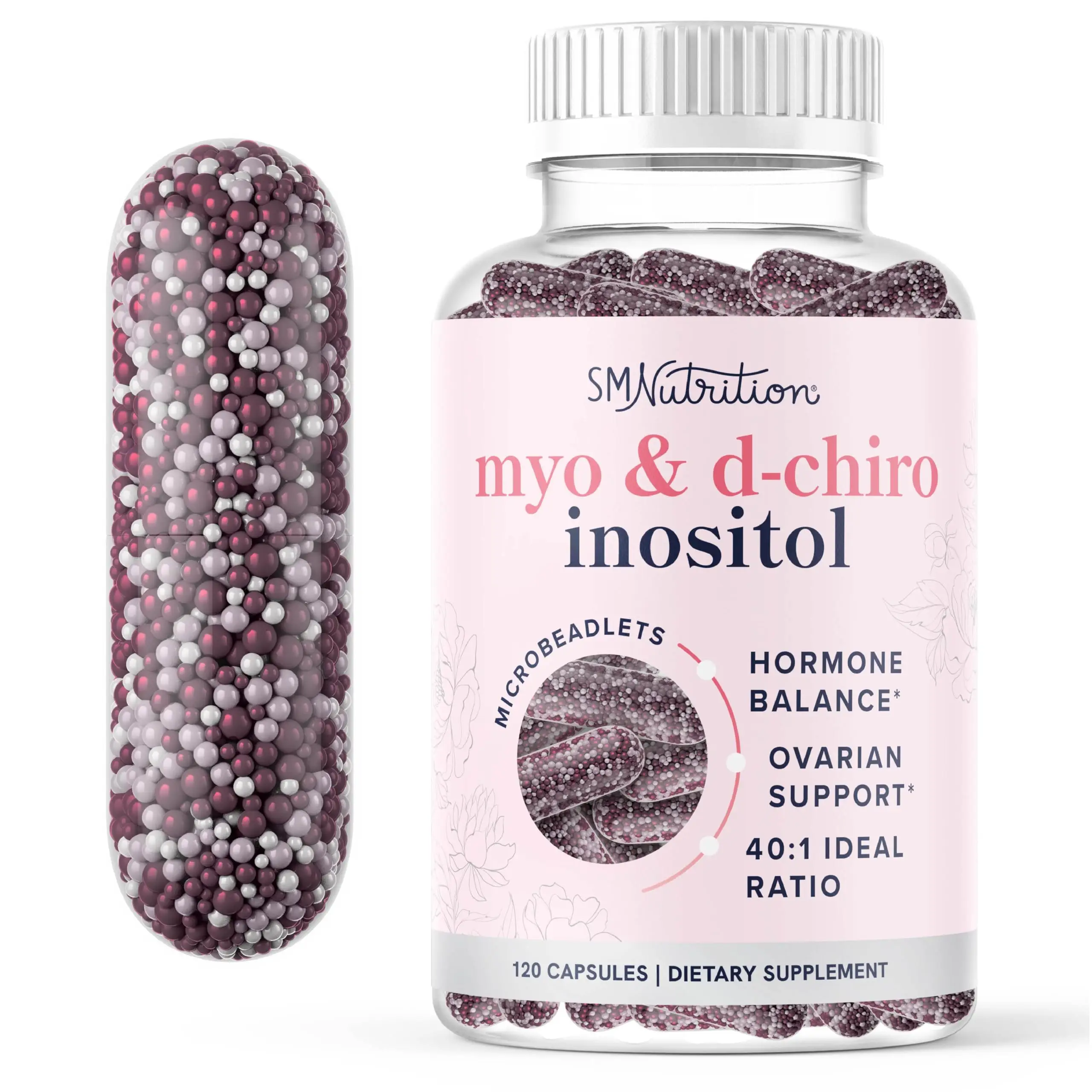 Myo-Inositol & D-Chiro Inositol for Women | Microbeadlet Technology to Regulate...
