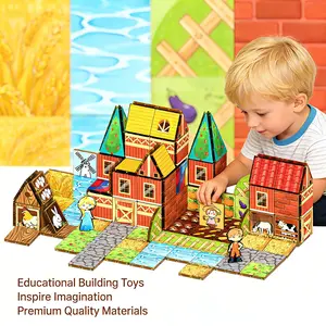 Magnetic Tiles Building Blocks Set, Dinosaur World Stem Educational Toy for Kids Ages 3-8 & 4-12, Perfect Birthday Gift for Boys Girls